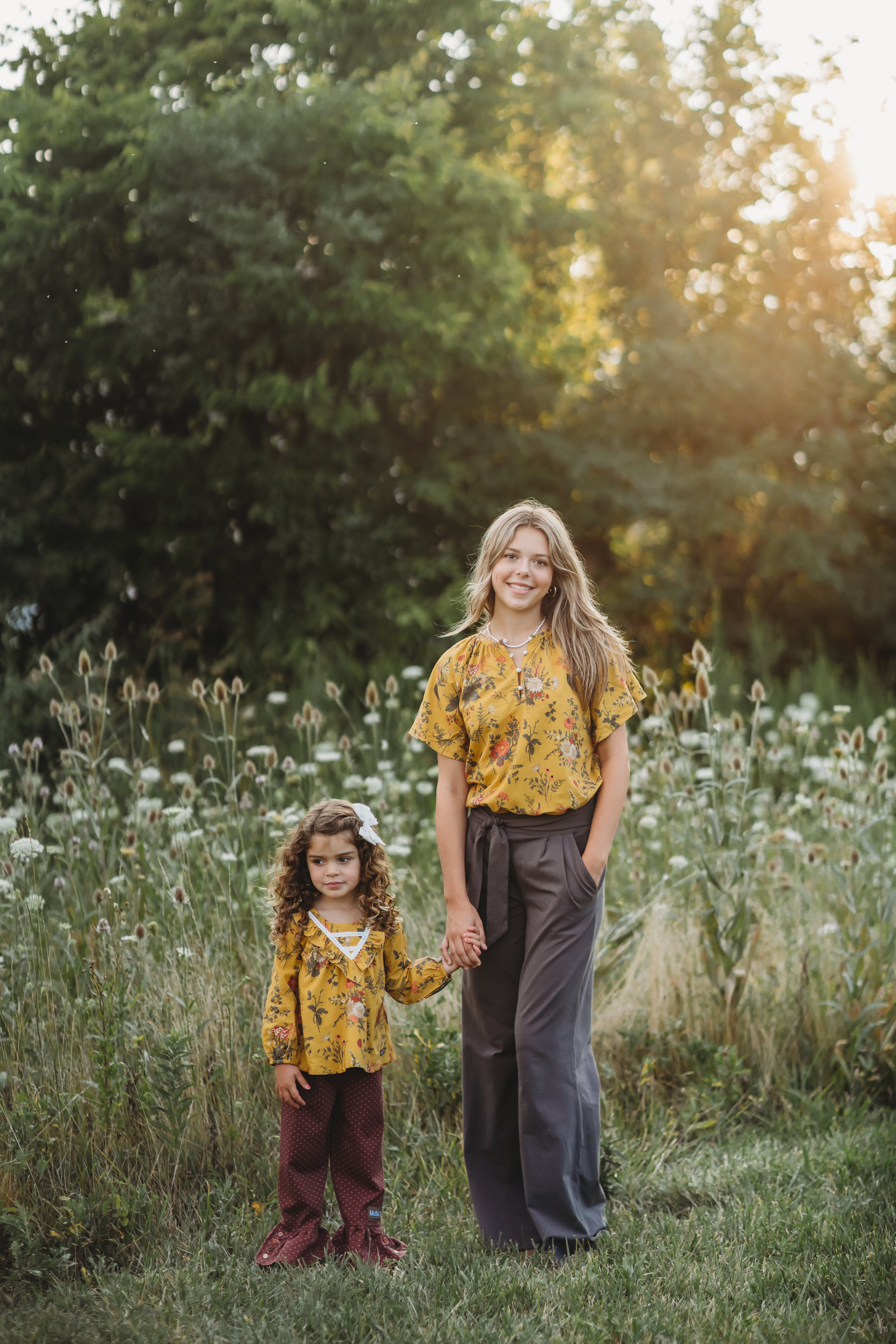 Mustard Magic Bloom Tunic Top