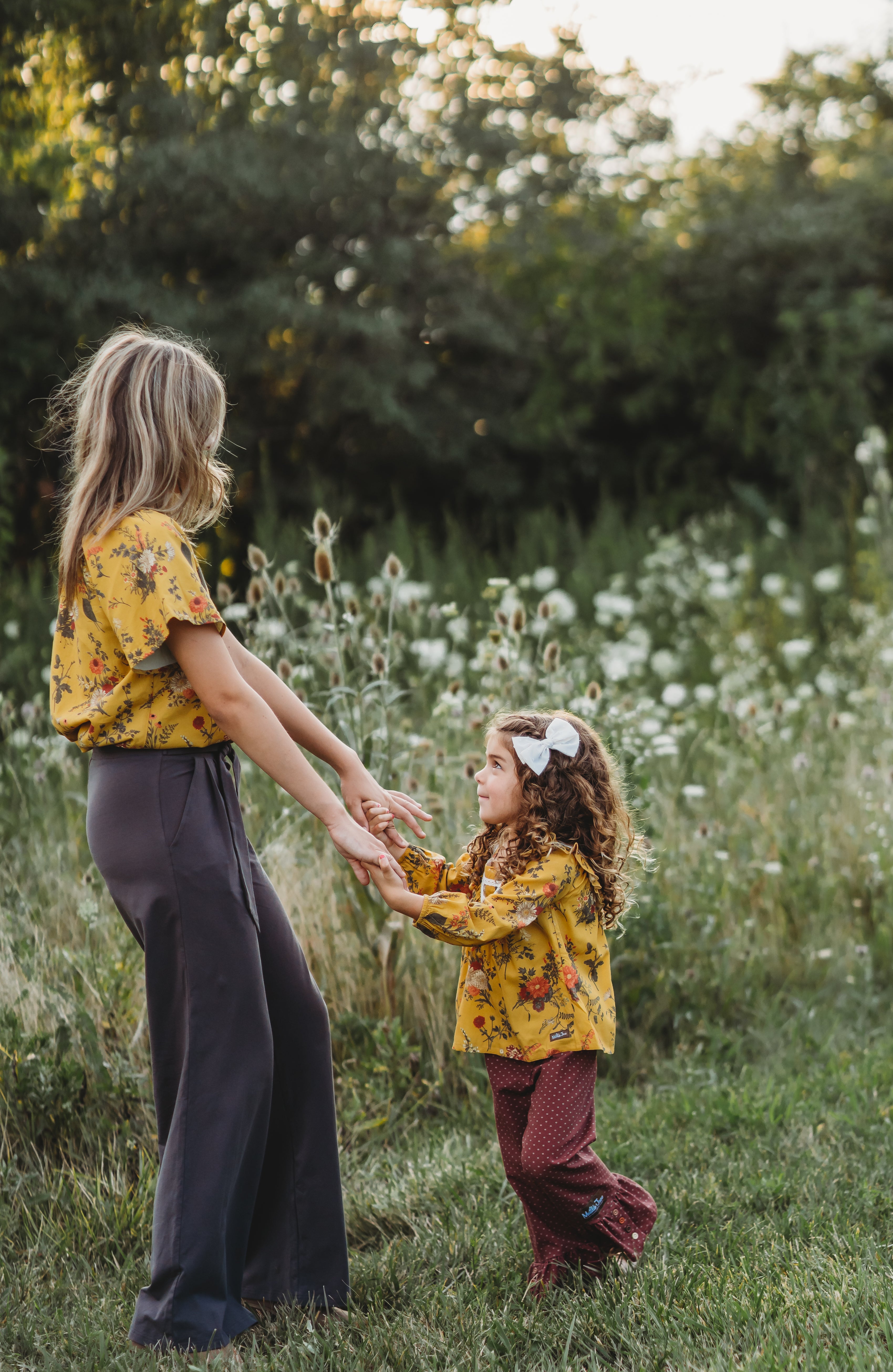 Women's Tunic Mustard Magic Bloom