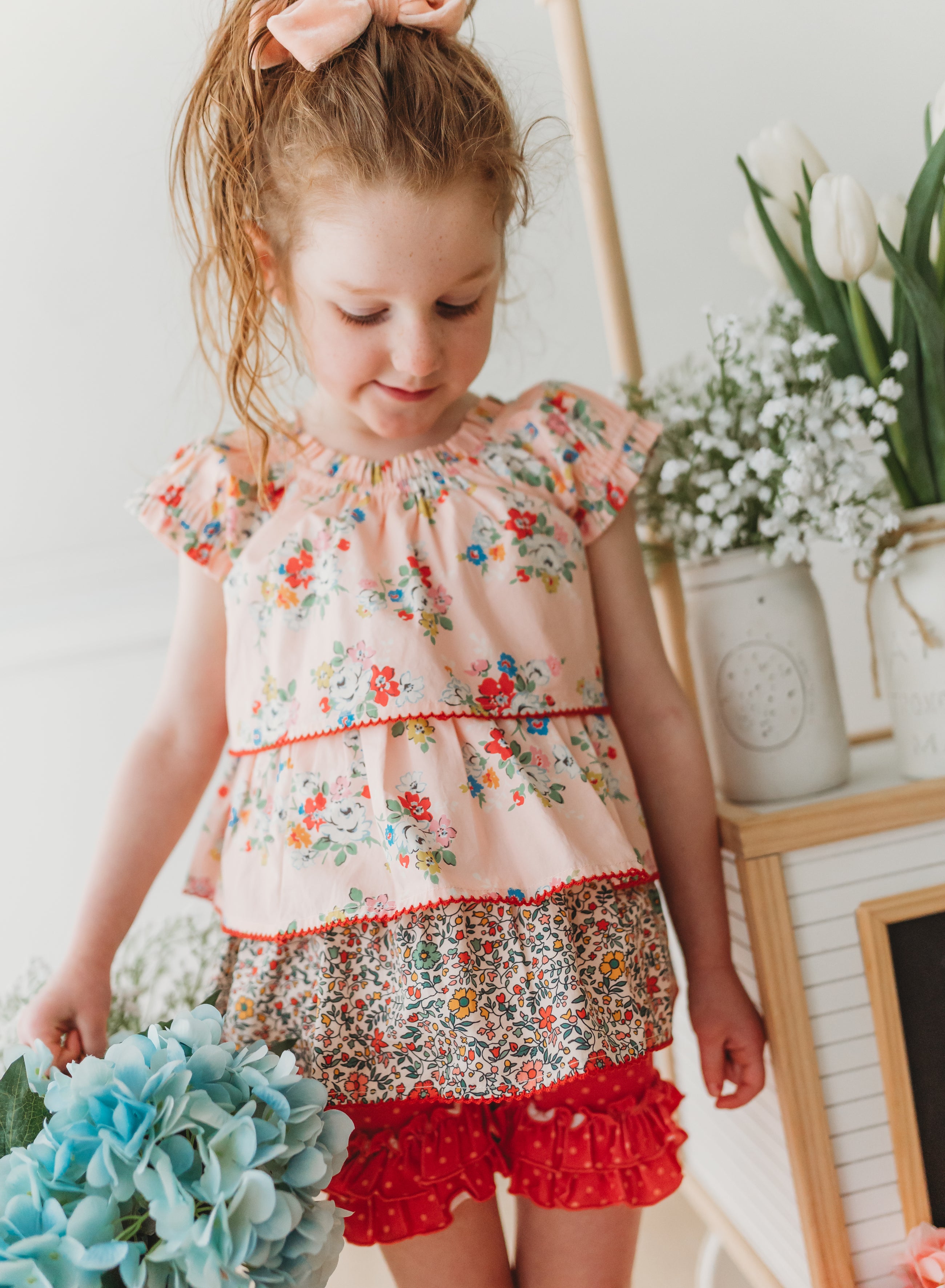 Blush Bloom Tiered Top Matilda Jane Clothing