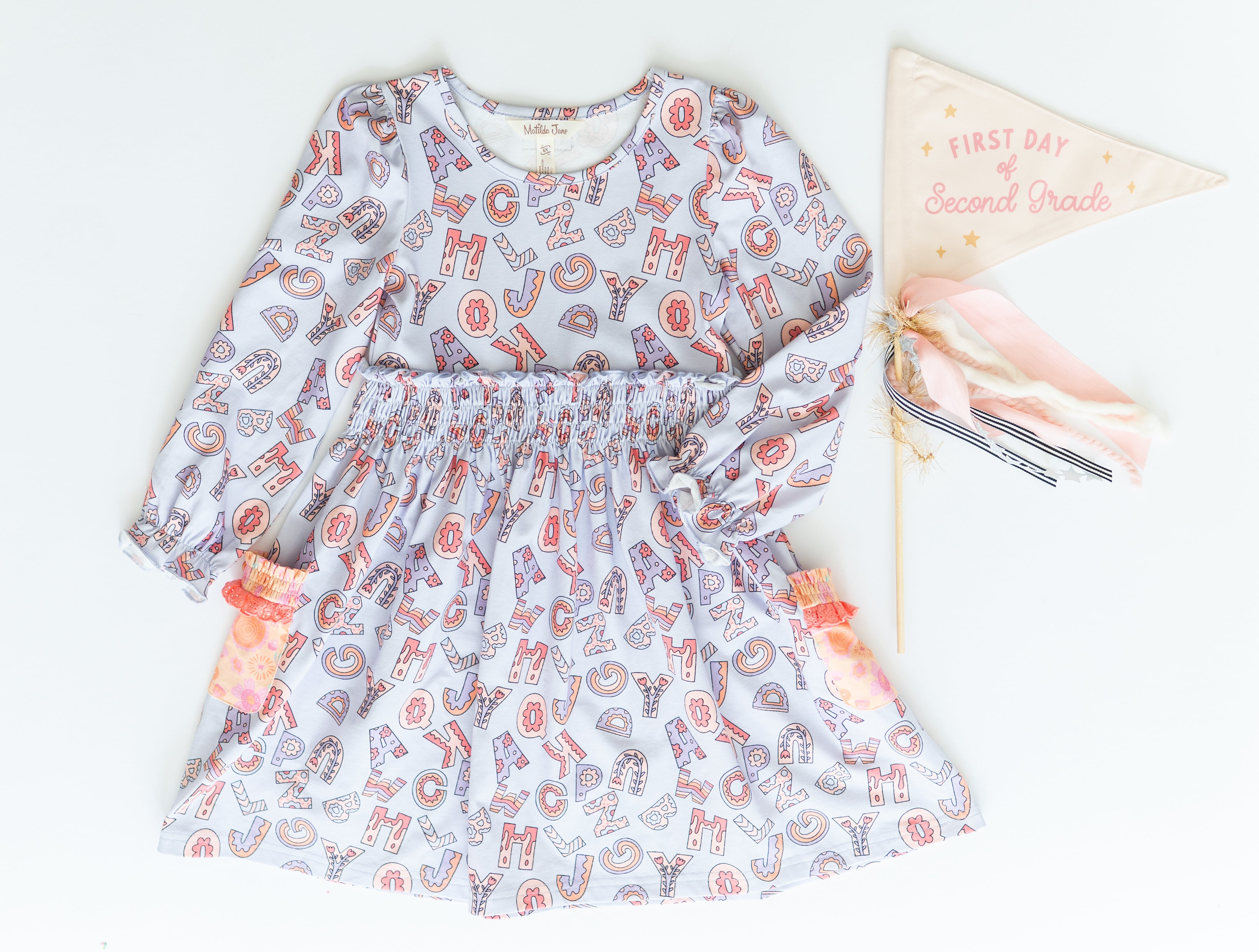 Alphabet Parade Lap Dress (Pre-Order)