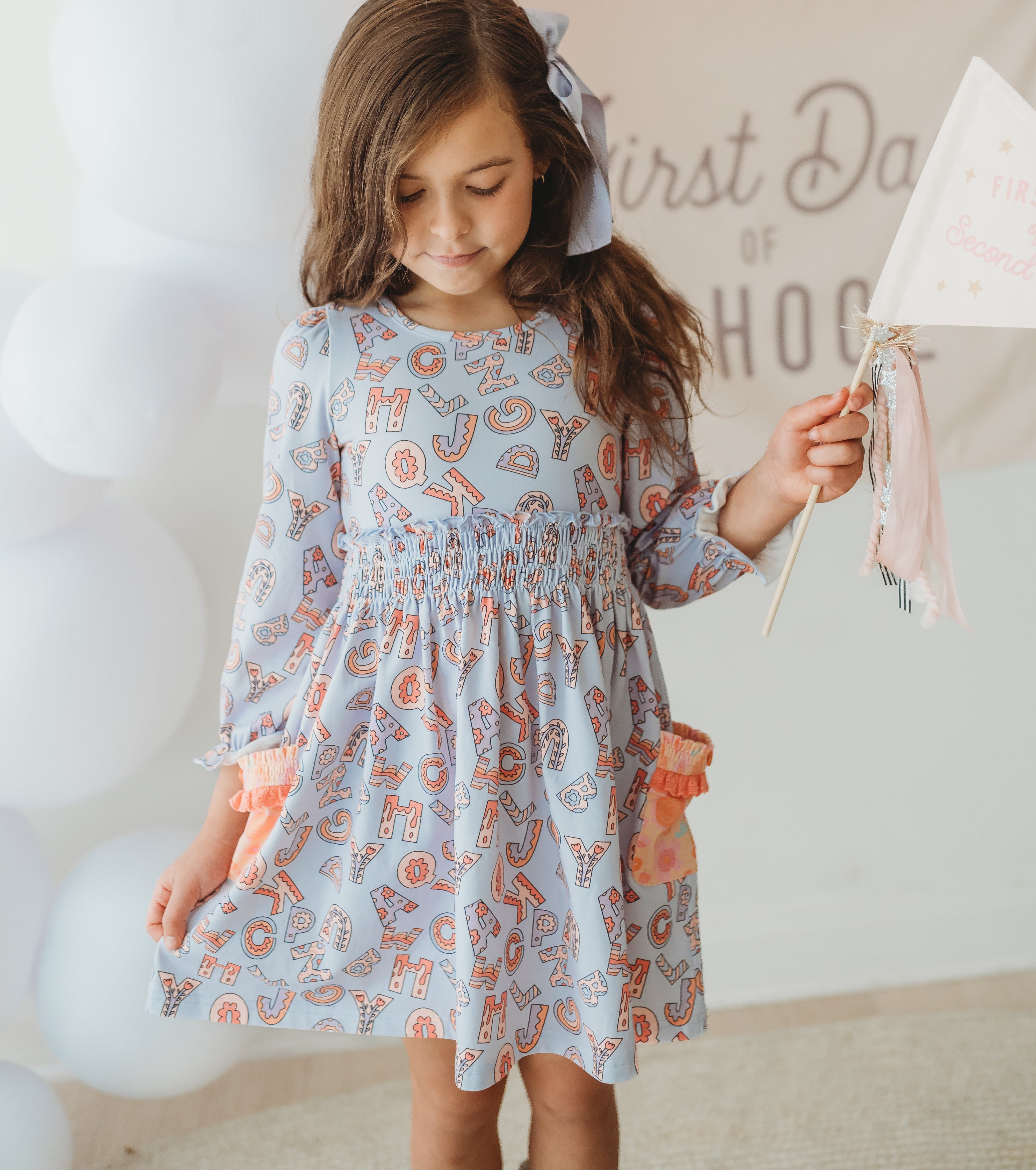 Alphabet Parade Lap Dress (Pre-Order)