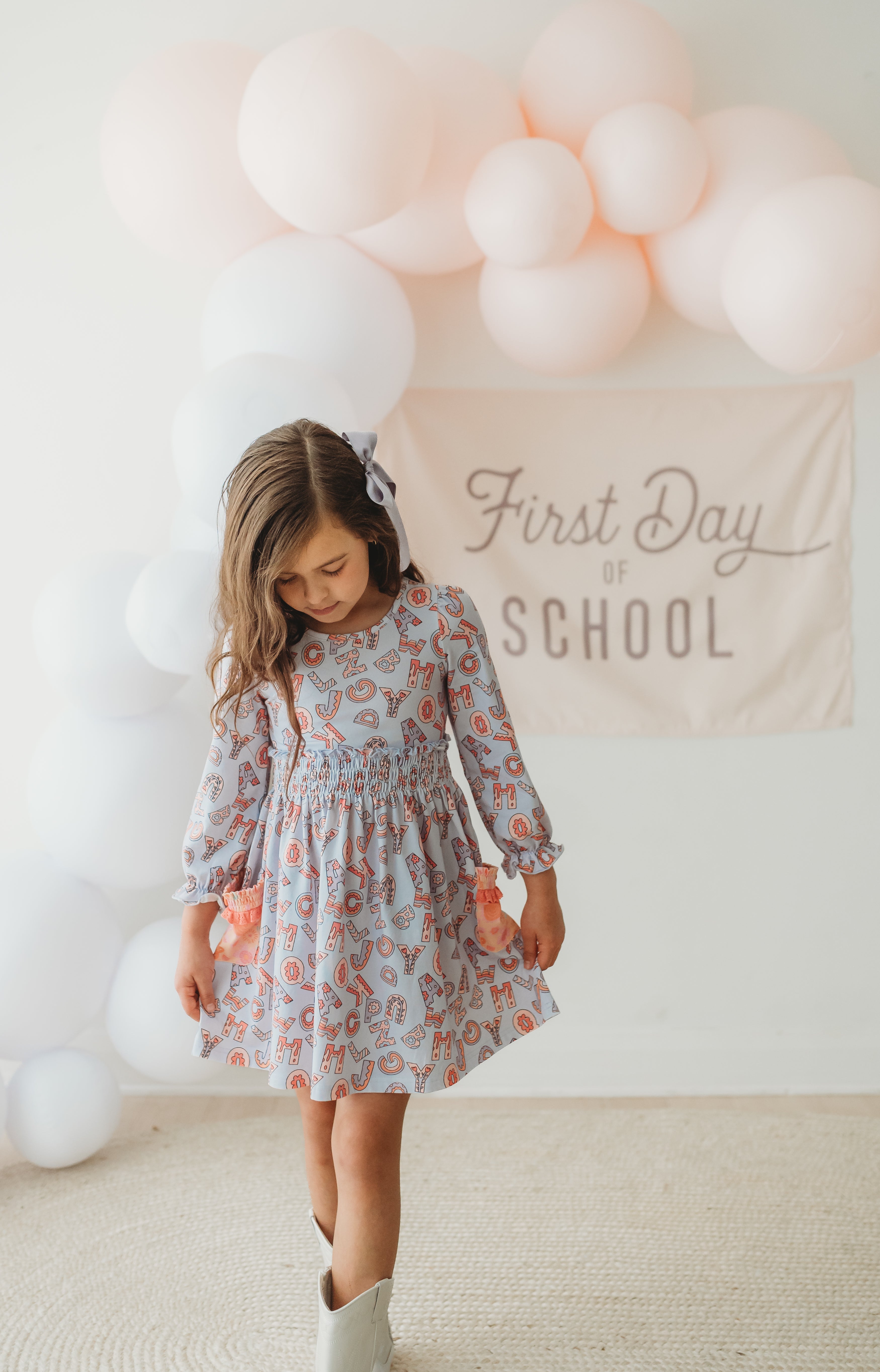 Alphabet Parade Lap Dress (Pre-Order)