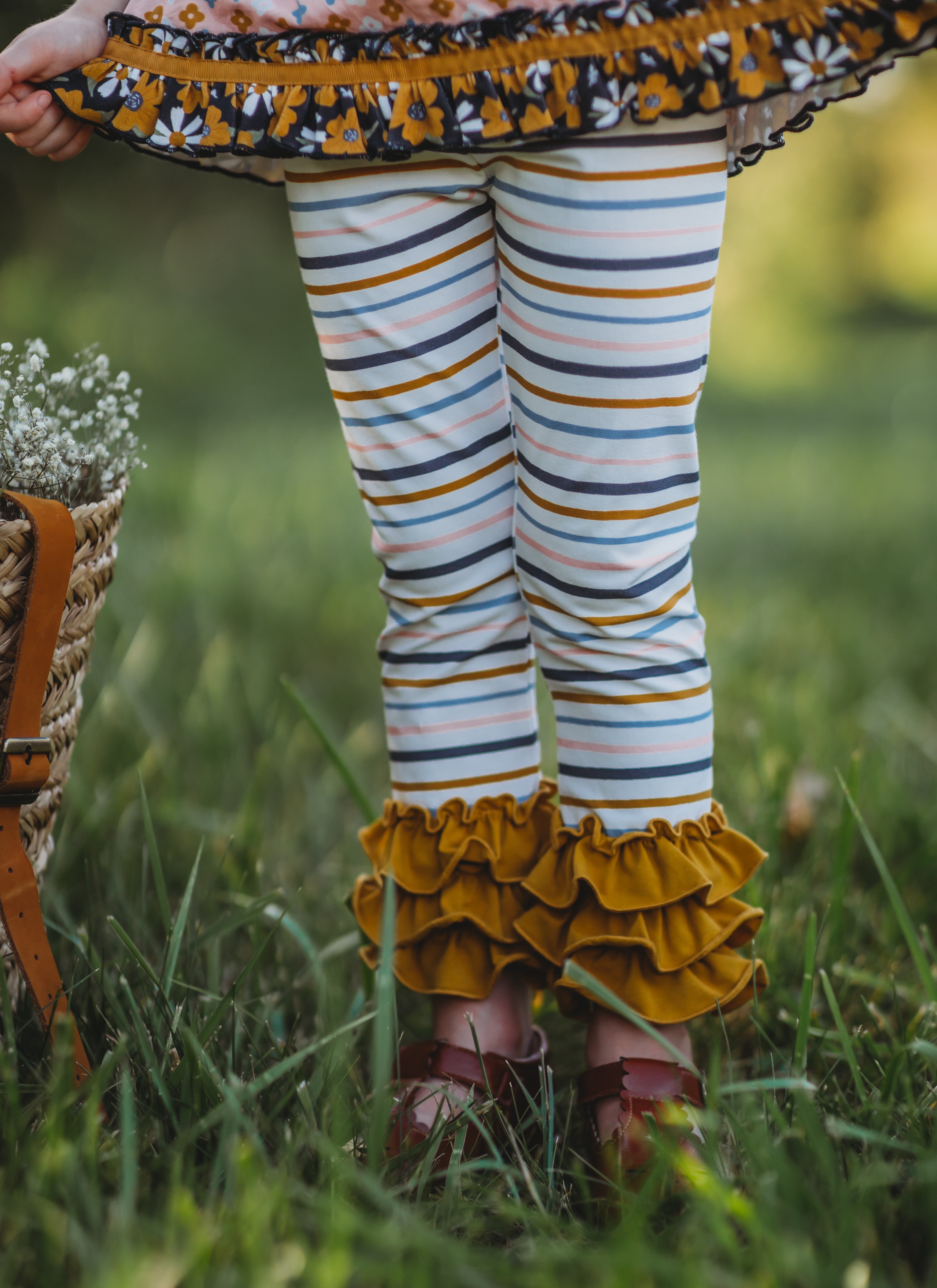 Maple Magic Striped Leggings