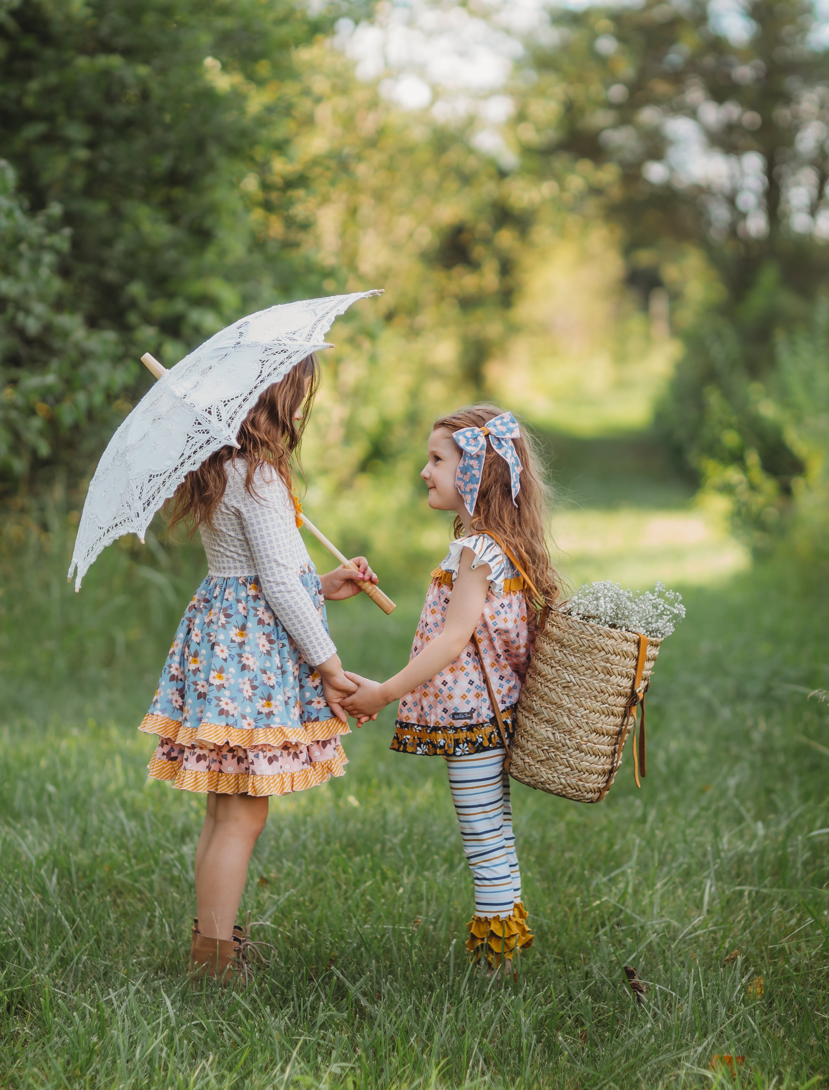 RESERVED FOR CUSTOMER :Matilda Jane size 2 dress w/bottoms shops outfit w/umbrellas