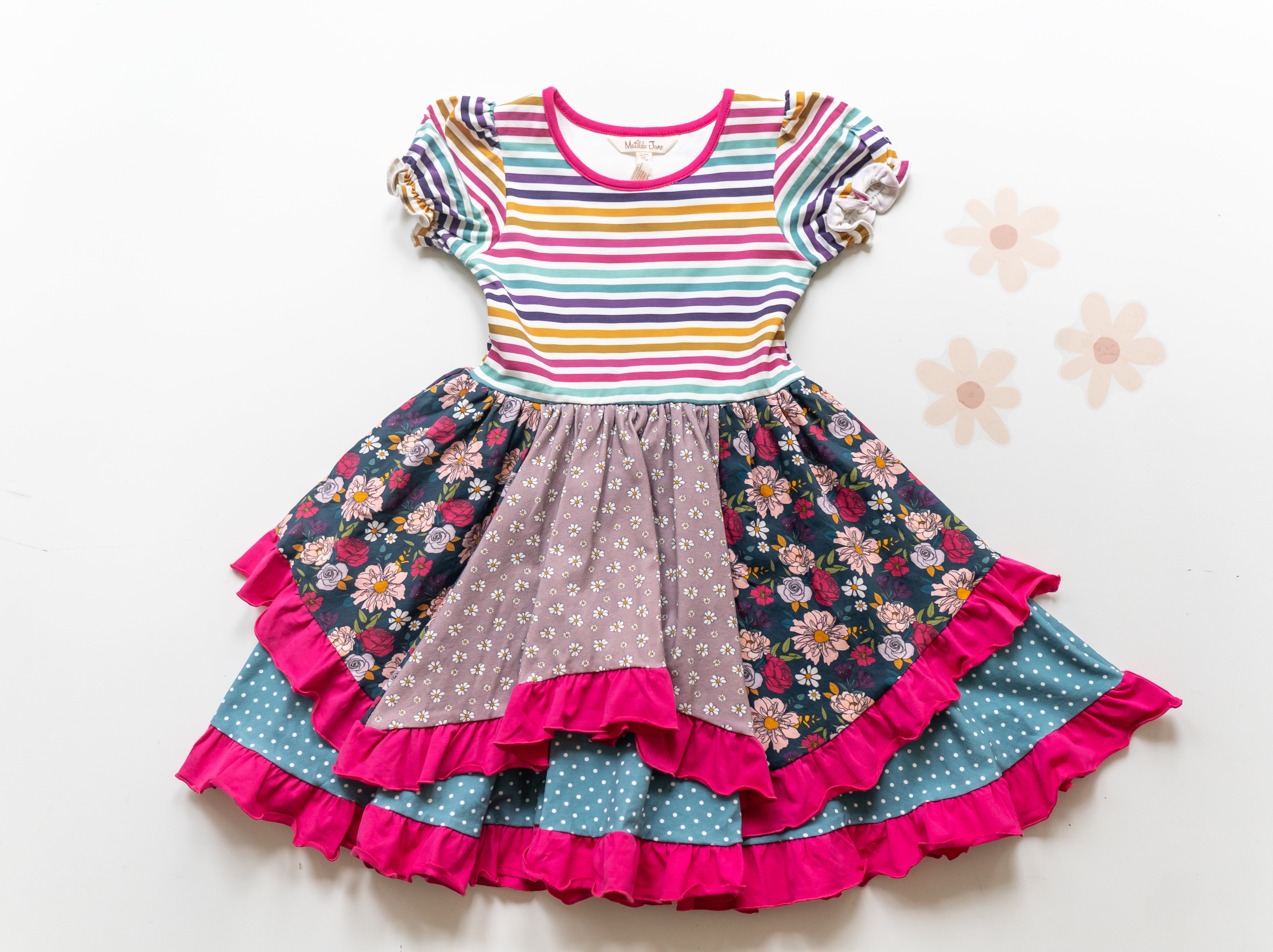 Matilda Jane Green Garden Dress and store Guide me Scrappy set 2