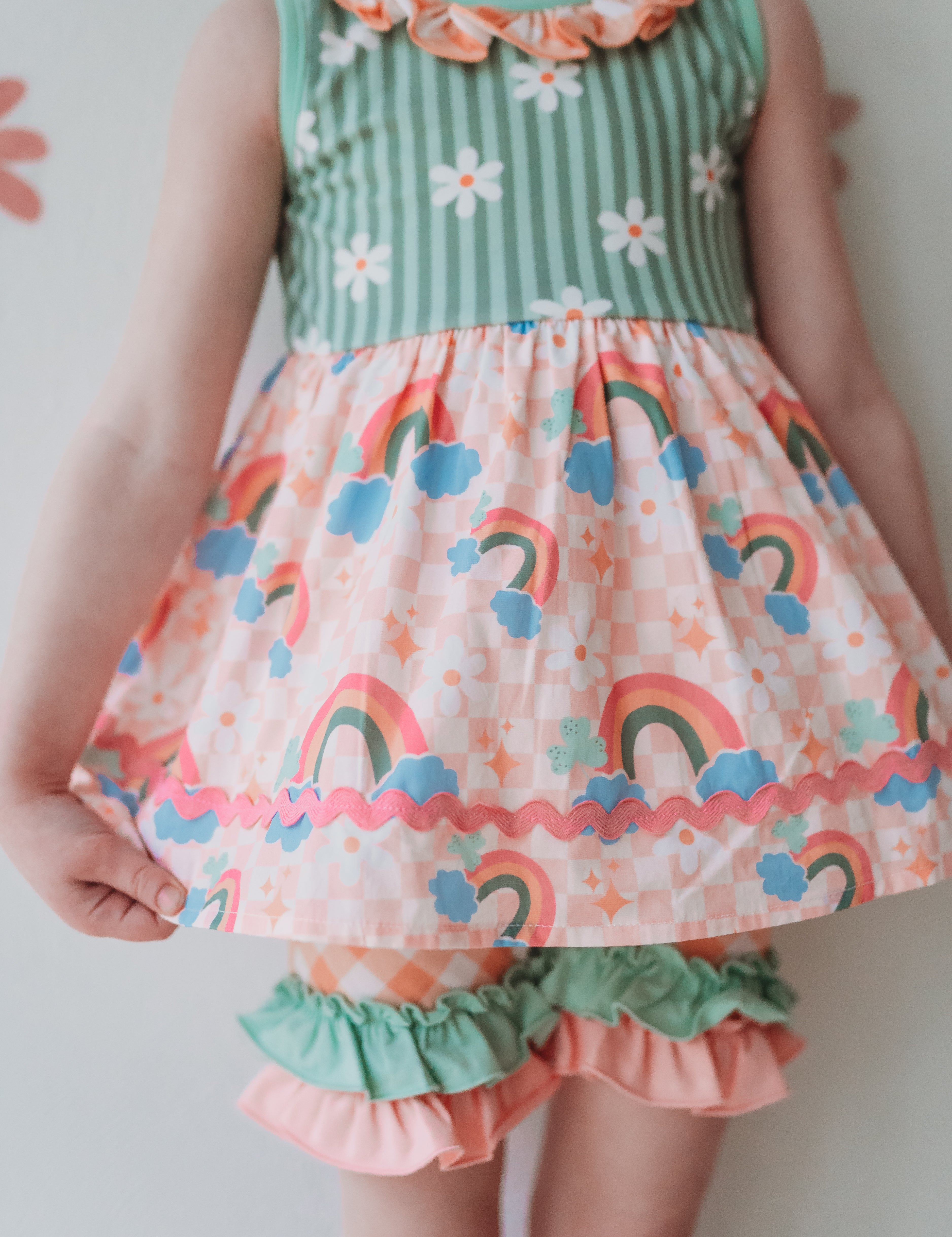 Peach Picnic Ruffle Shorties