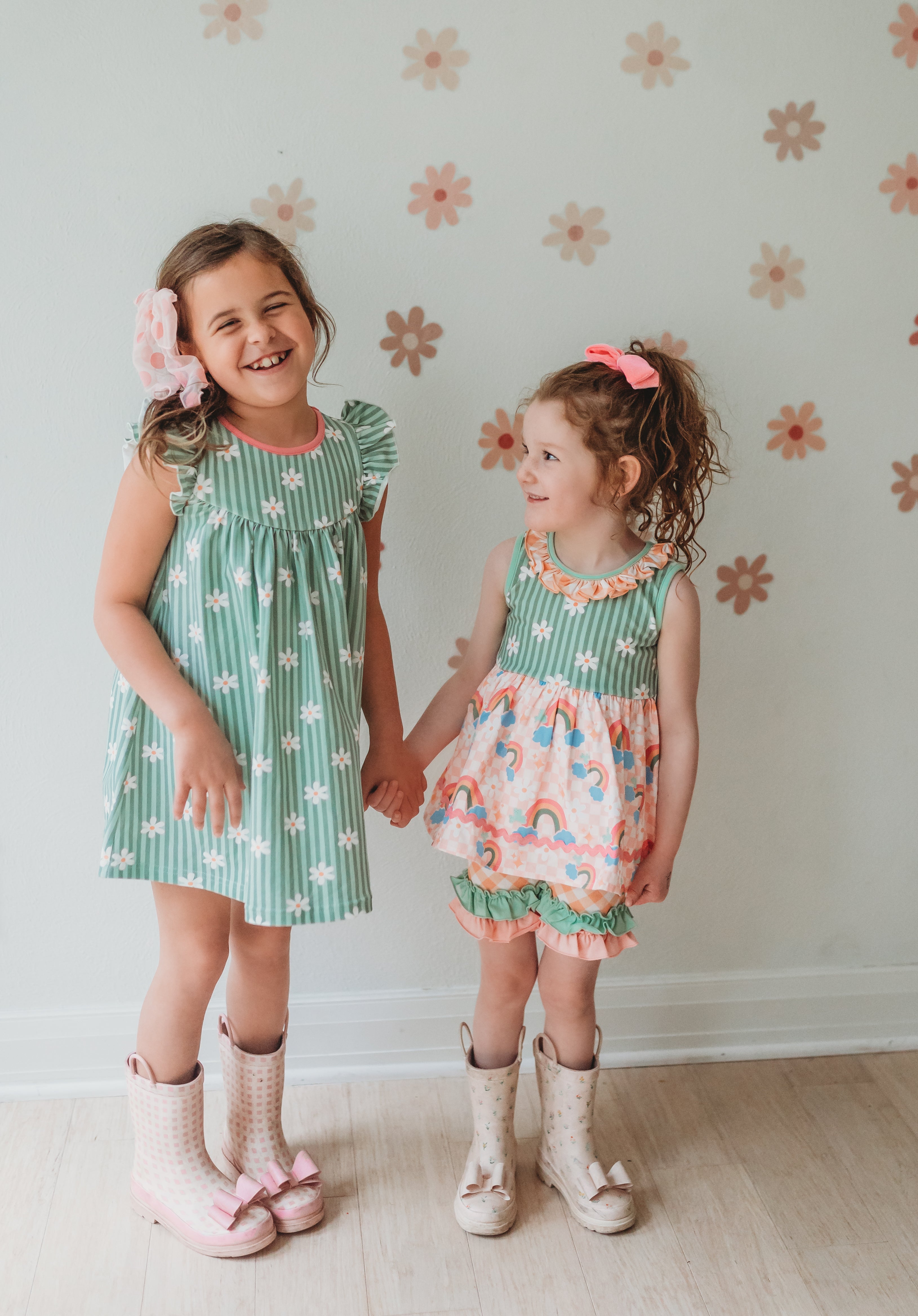 Peach Picnic Ruffle Shorties