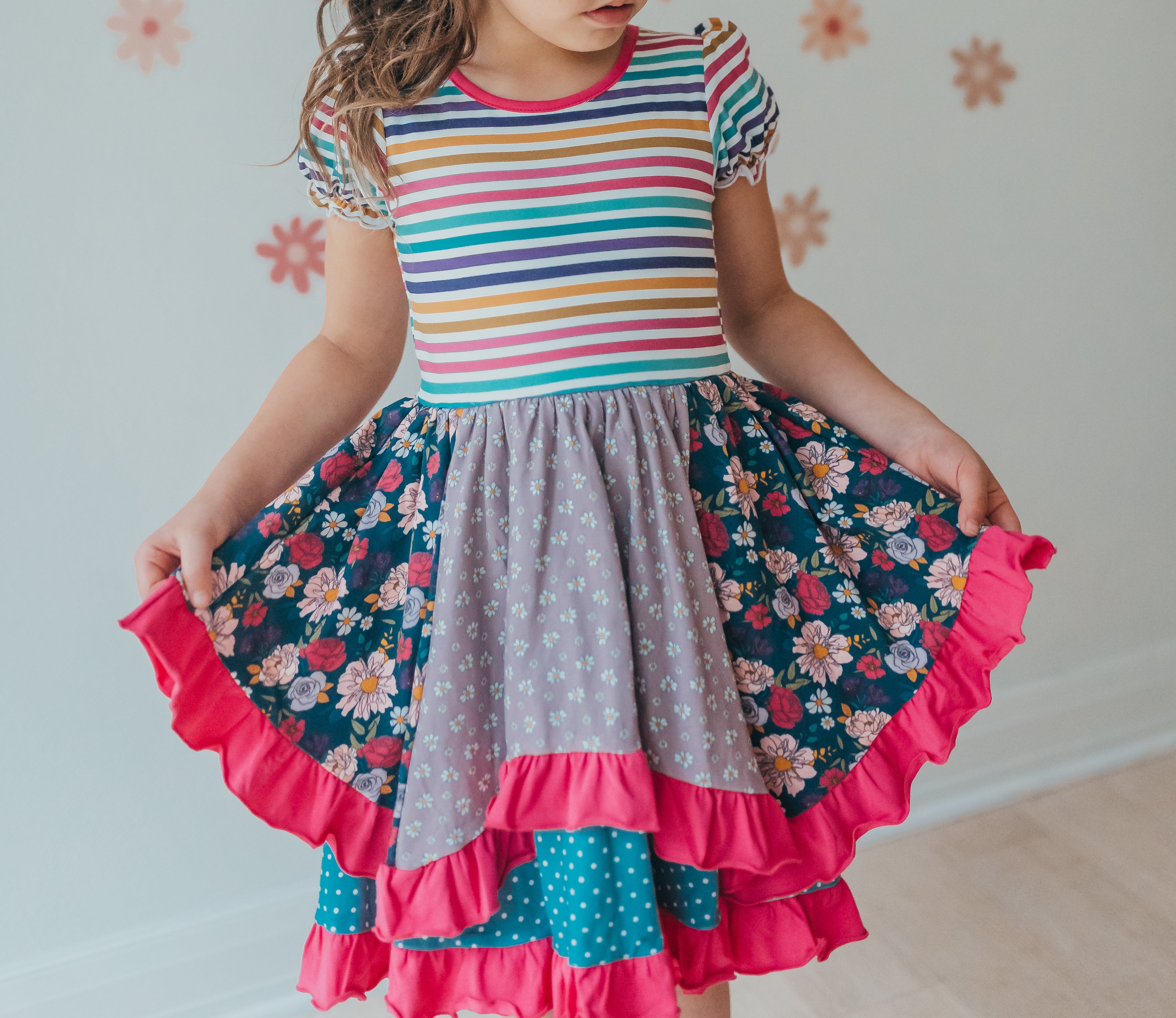 Jewelberry Dreams Double Ruffle Dress