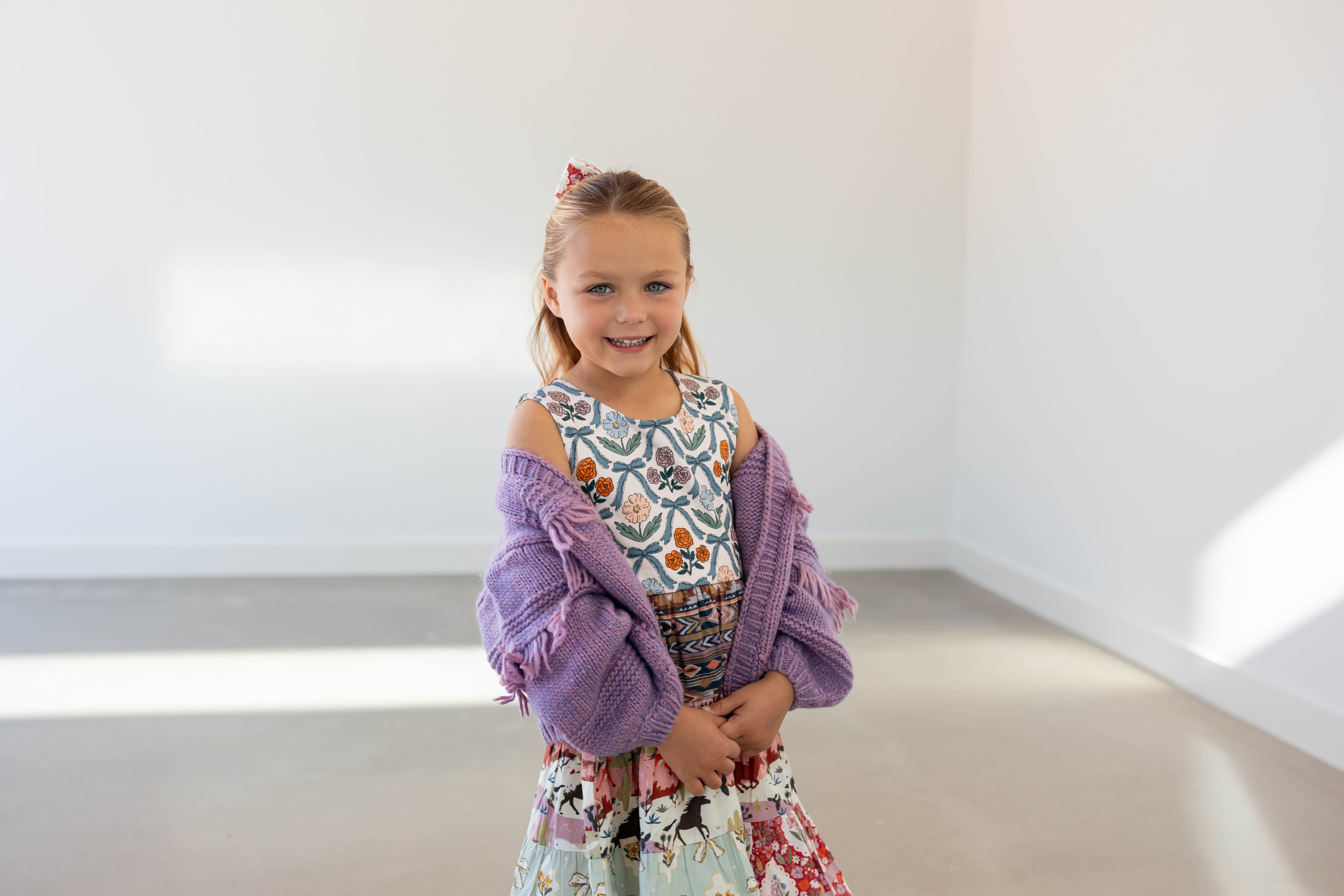 Sunset Stampede Panel Dress