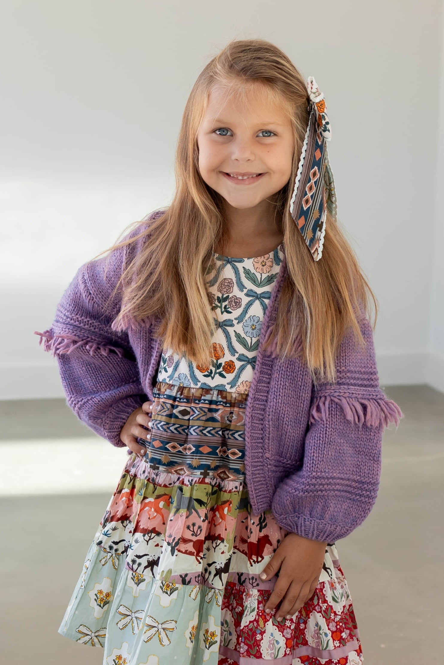 Model is wearing a 6Y