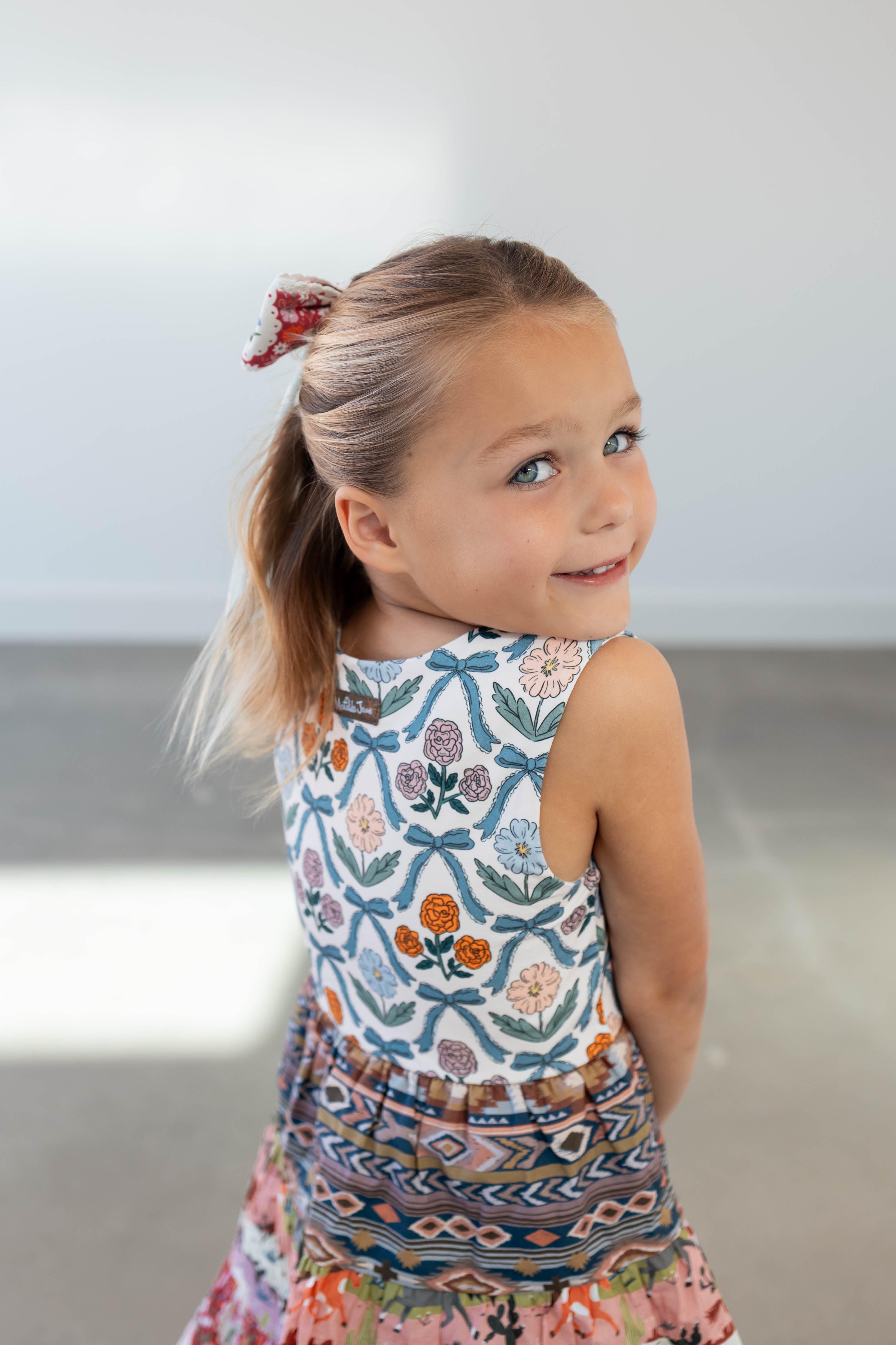 Sunset Stampede Panel Dress