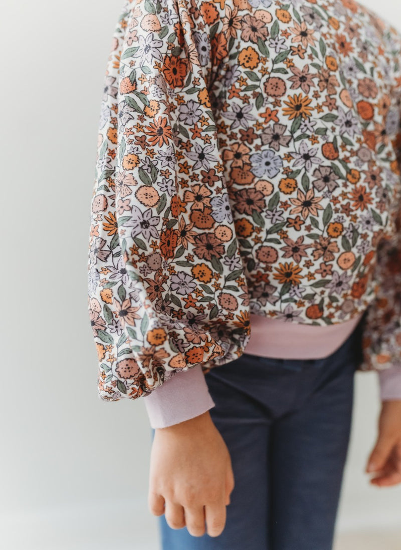Puff Sleeve Sweater - Enchanted Oasis