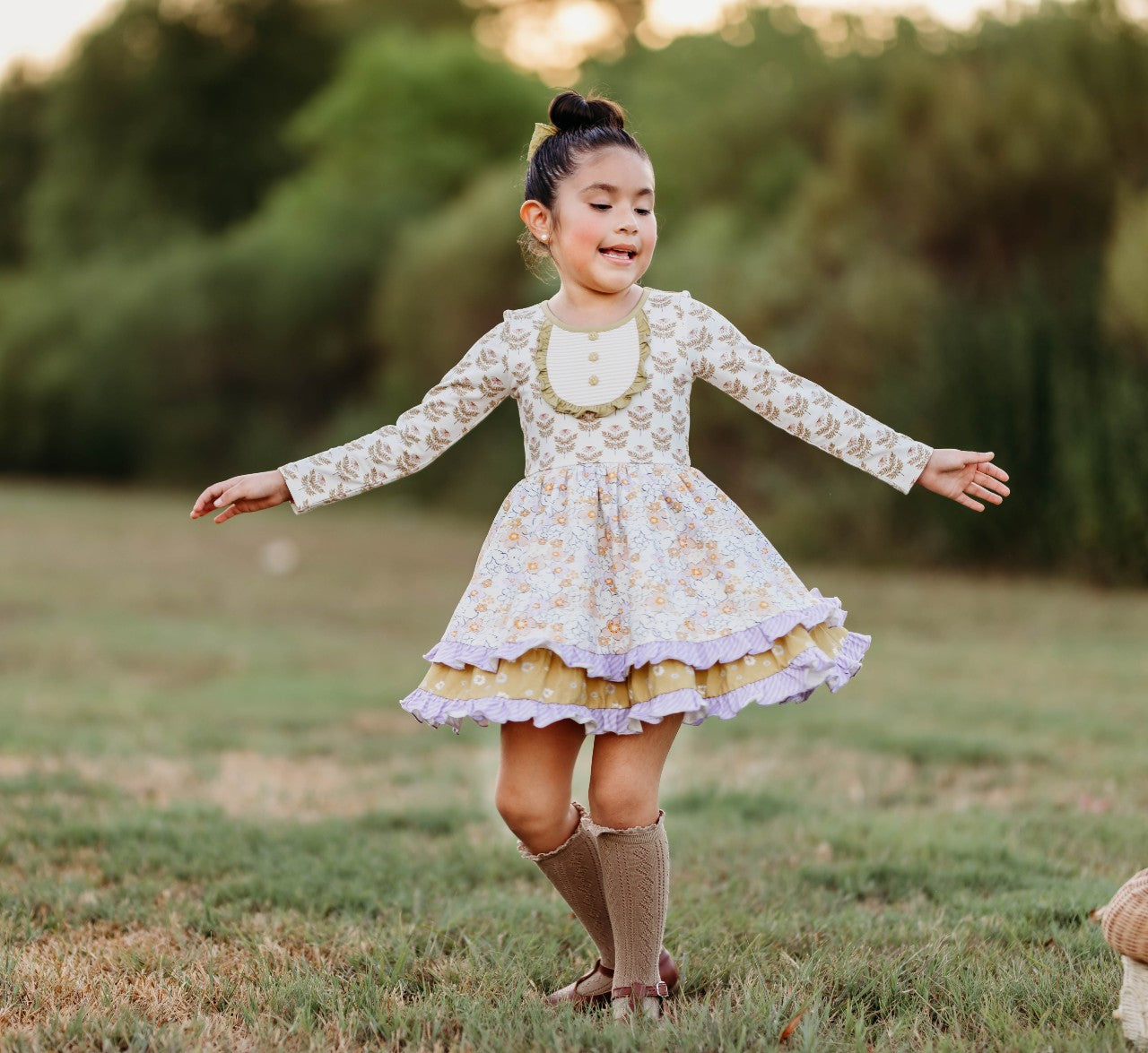 Double Ruffle Dress Whimsical Wonderer