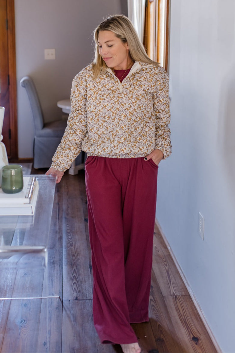 Women's Knit Set | Wine Down Wear