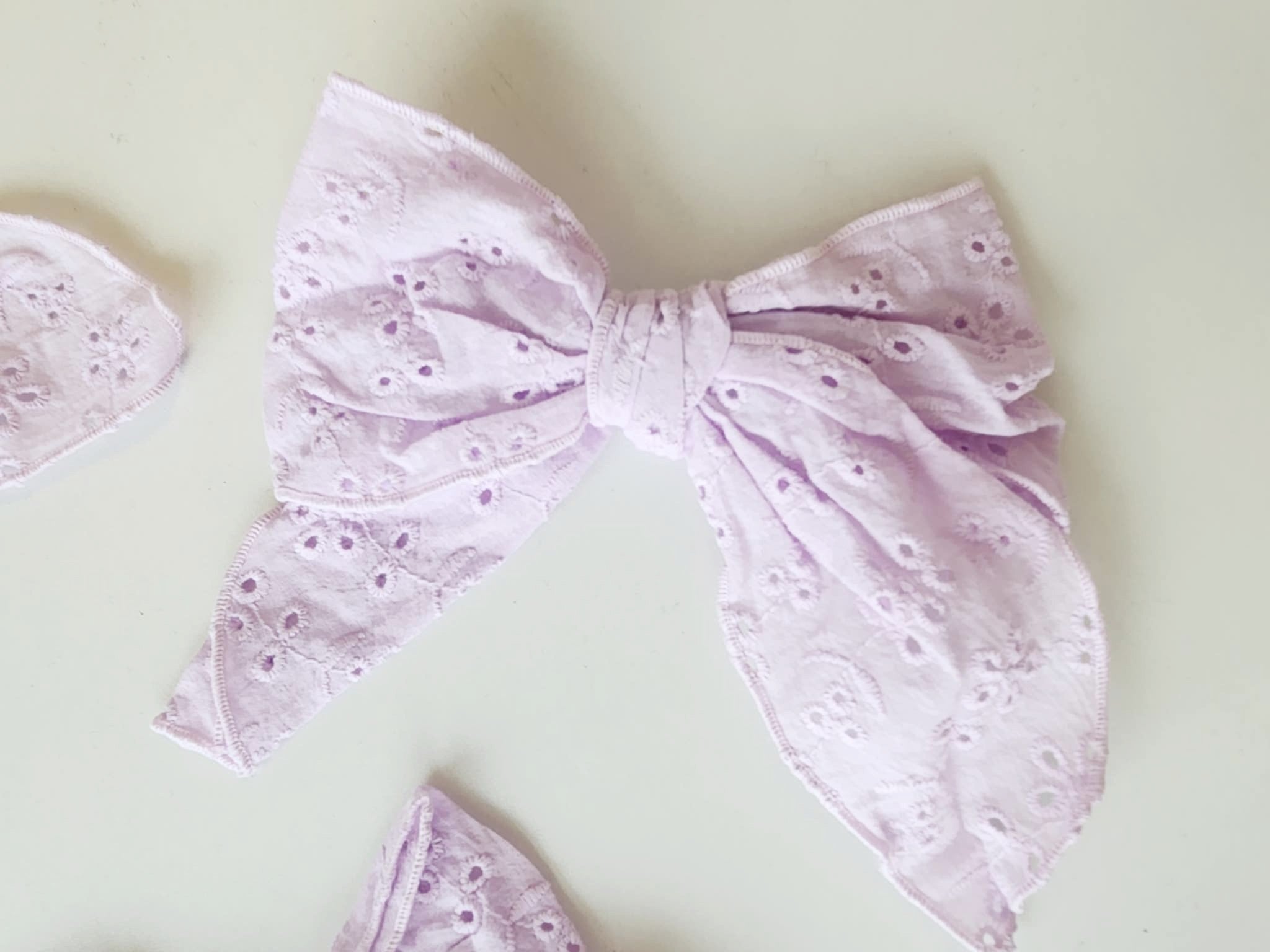 Whimsy Wisteria Eyelet Hair Bow