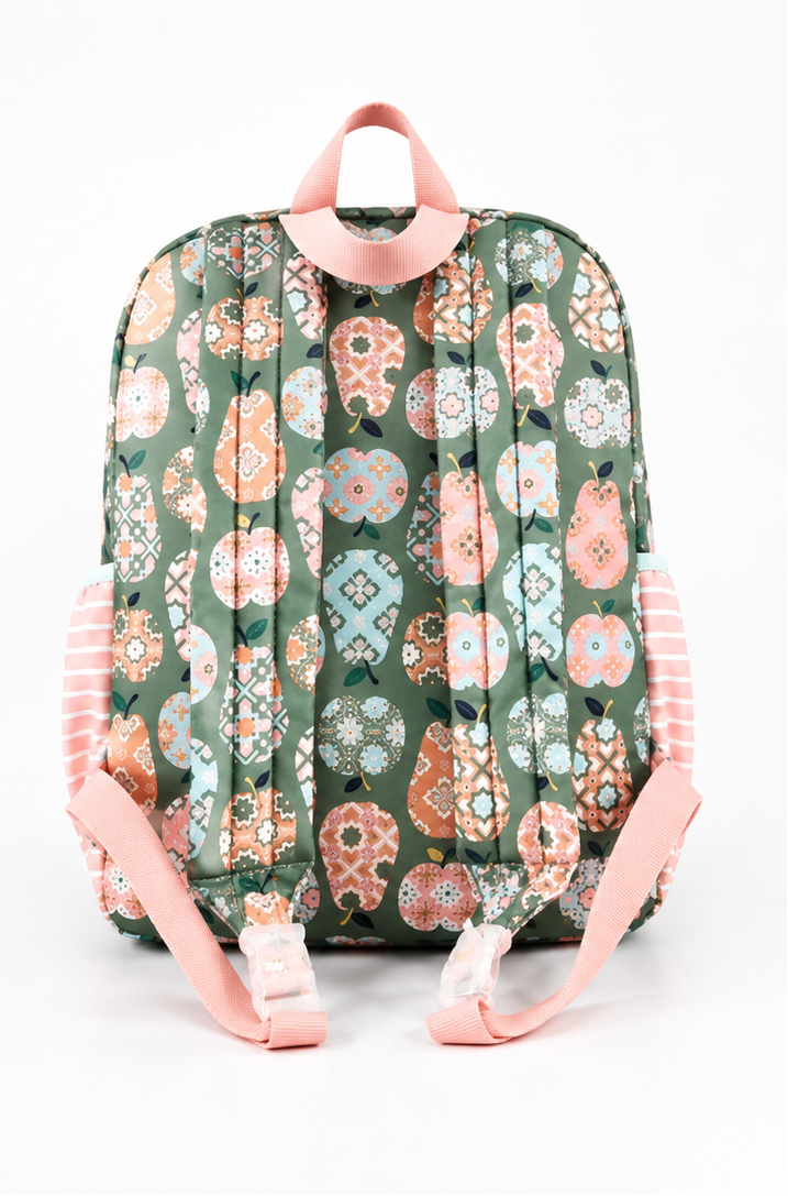 Cece Apple Print Backpack