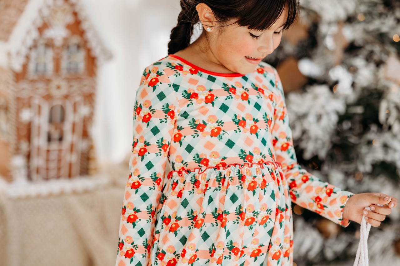 Plaid Tidings Wide-Leg Romper
