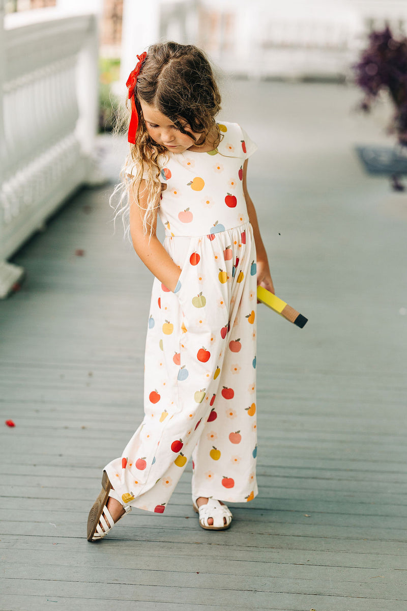 School House Rock Wide-Leg Romper