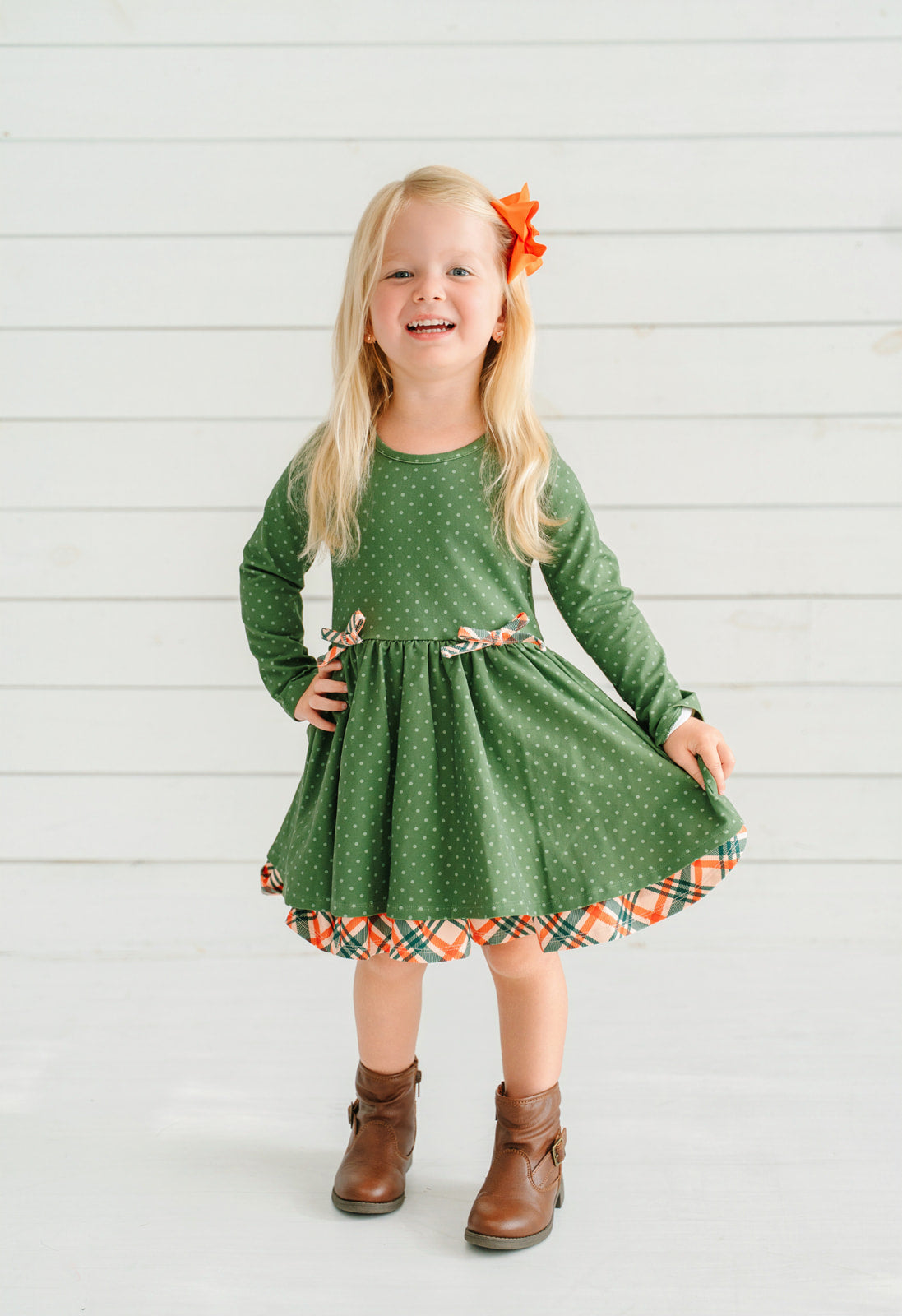 Holly & Plaid Dress (Pre-Order)