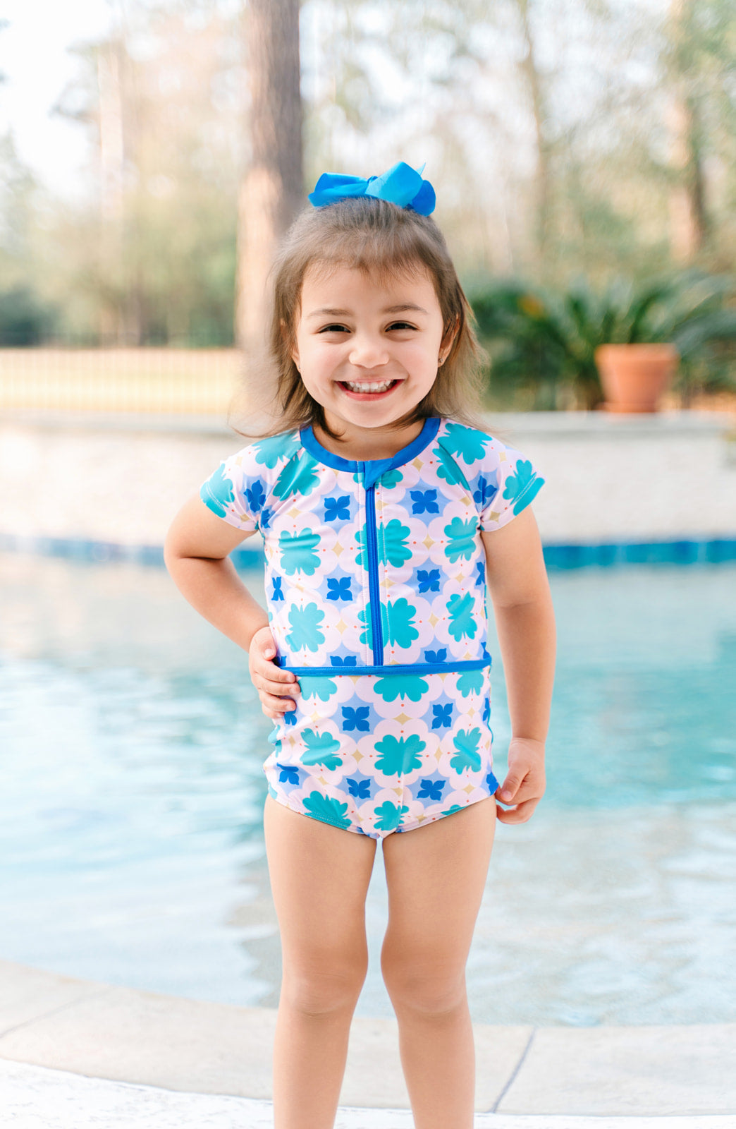 Rash Guard Swimsuit - Short Sleeve | Mod Petal (Pre-Order)