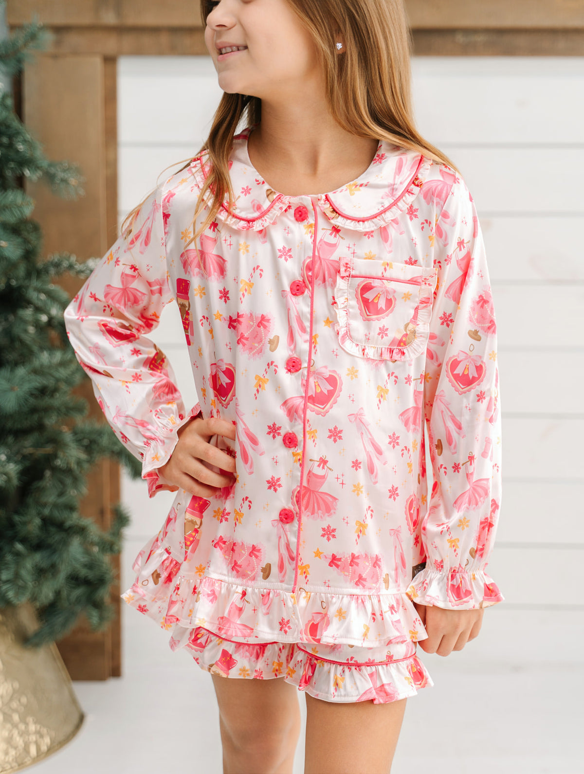 Sugarplum Soirée Satin Lounge Set (Pre-Order Ships End of October)