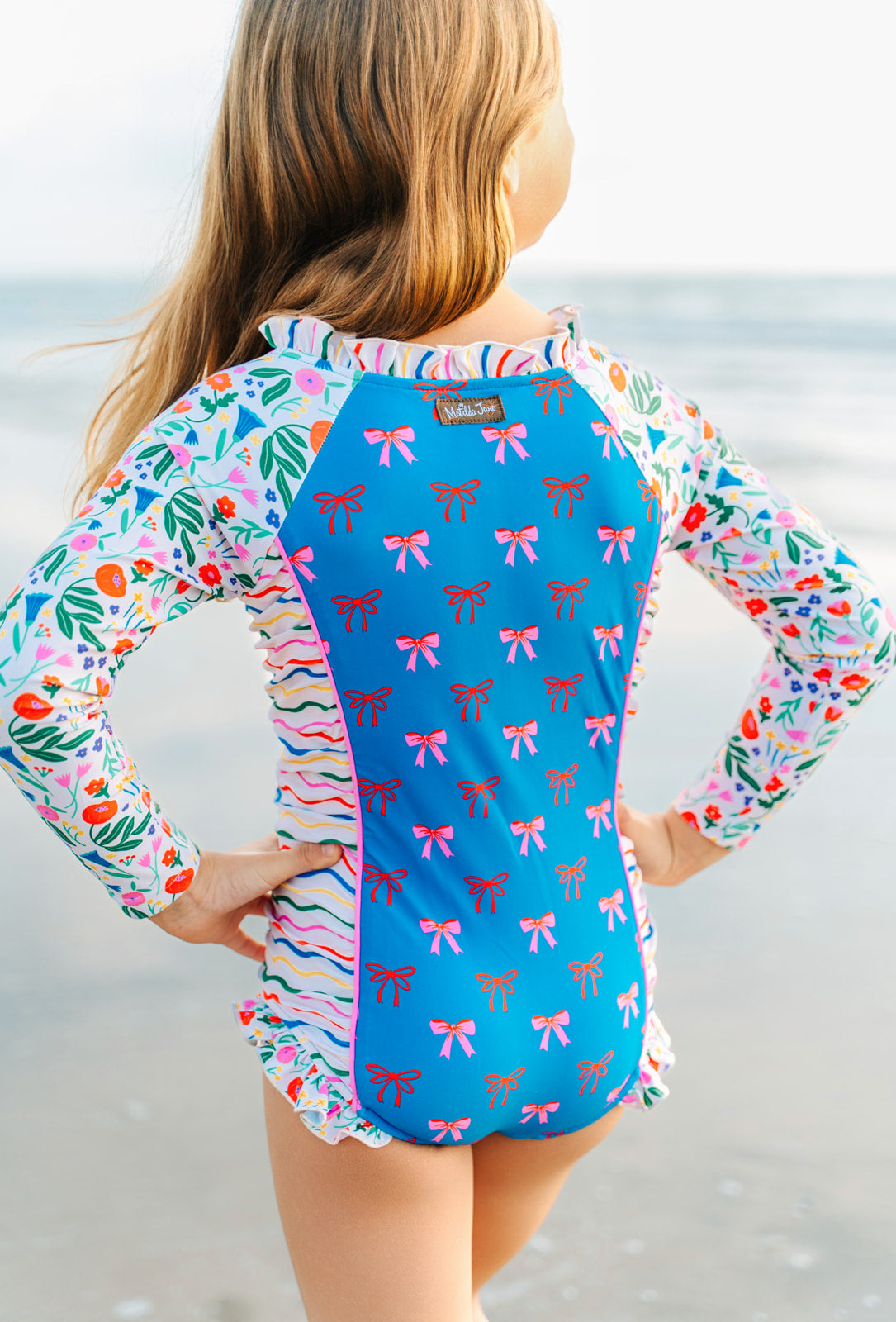 Rash Guard Swimsuit - Long Sleeve | Boho Blossom (Pre-Order)