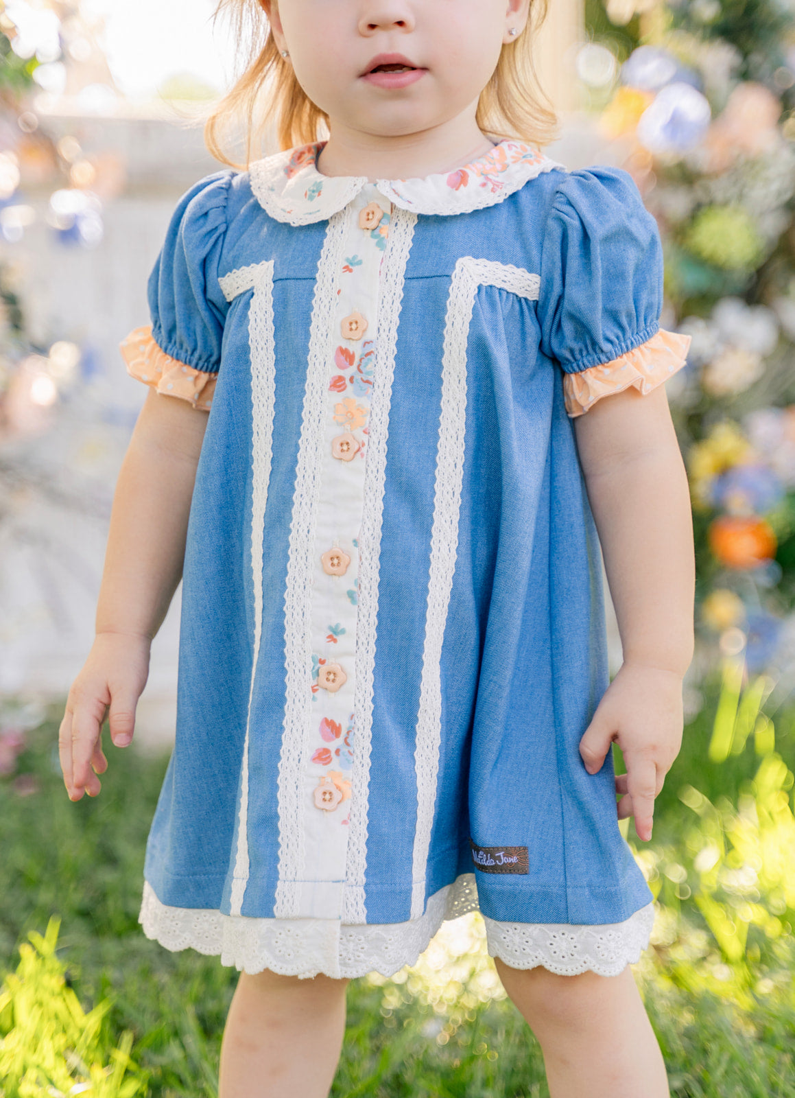 Cottage Gate Chambray Dress (Pre-Order)