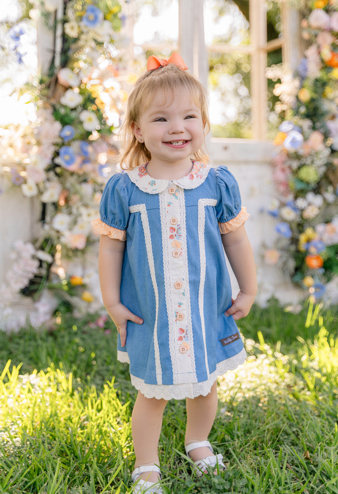 Cottage Gate Chambray Dress (Pre-Order)
