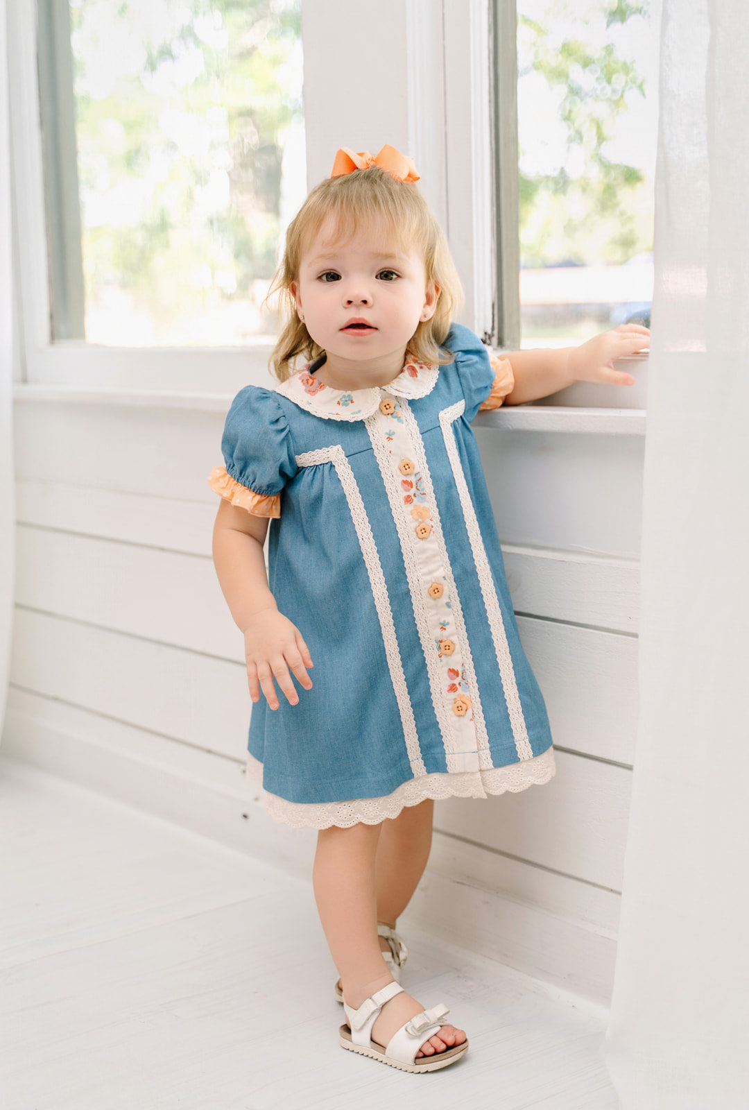 Cottage Gate Chambray Dress (Pre-Order)
