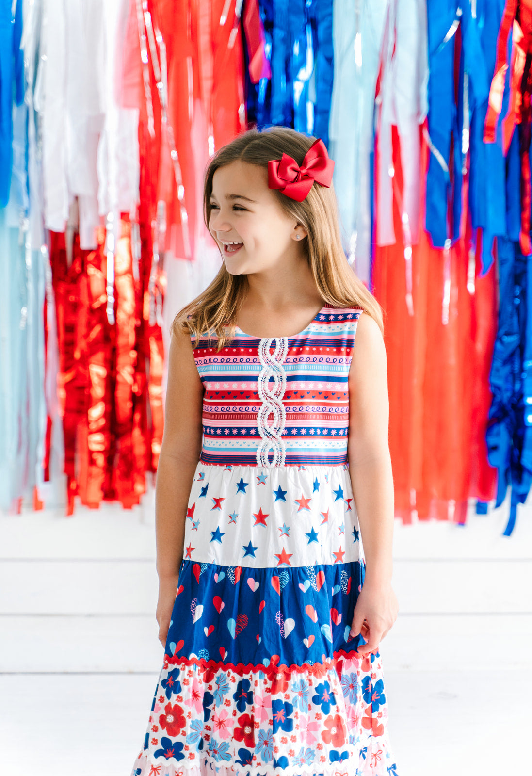 Red, White, & Blueberry Adventures Maxi Dress