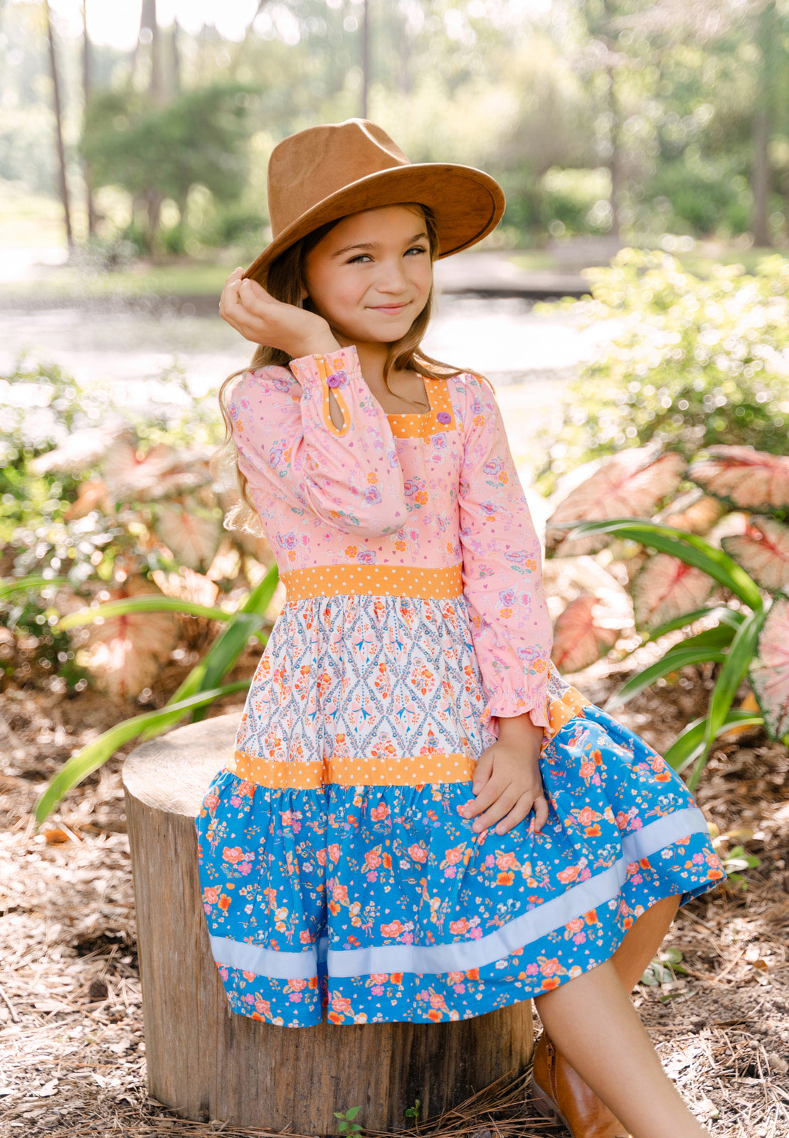 ワンピース Marbella Panel Printed Dress Brambleberry Panel Dress (Pre-Order) – Matilda Jane Clothing