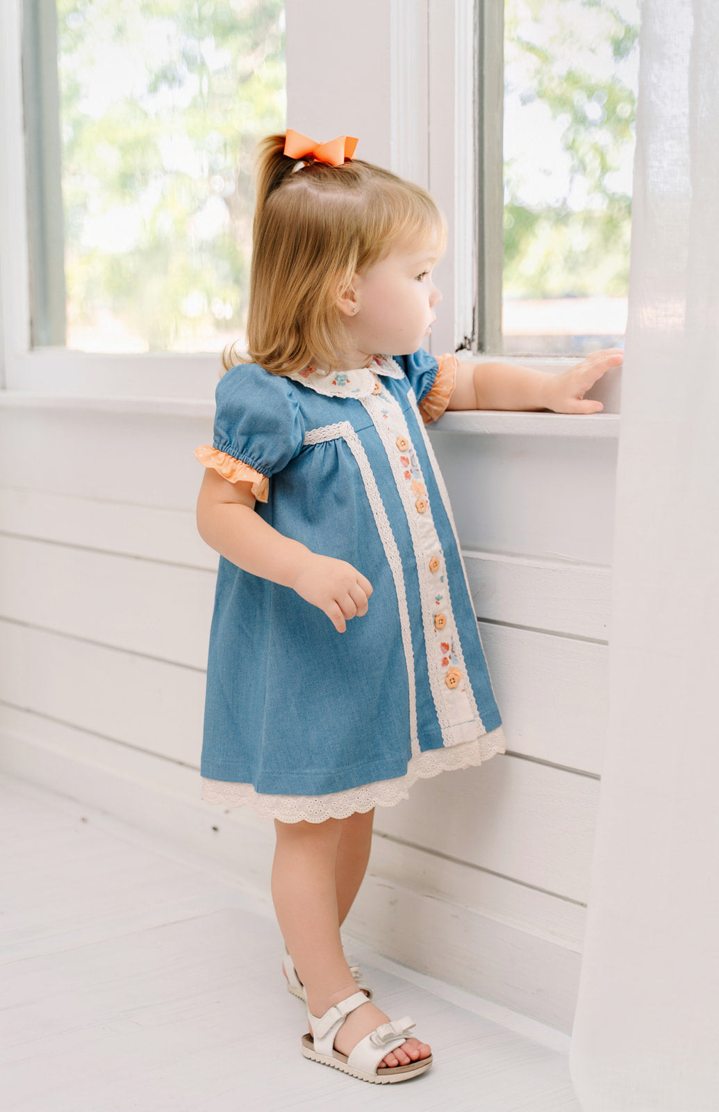Cottage Gate Chambray Dress (Pre-Order)