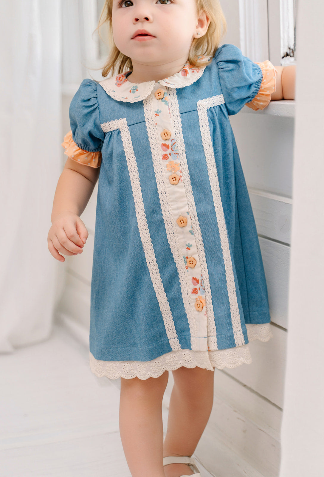 Cottage Gate Chambray Dress (Pre-Order)
