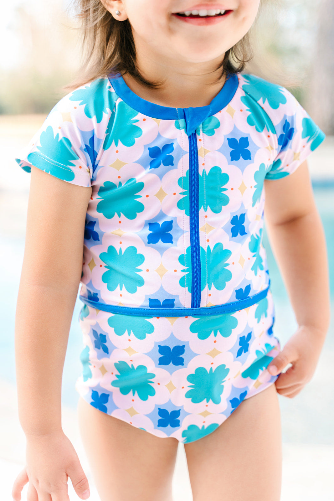 Rash Guard Swimsuit - Short Sleeve | Mod Petal (Pre-Order)