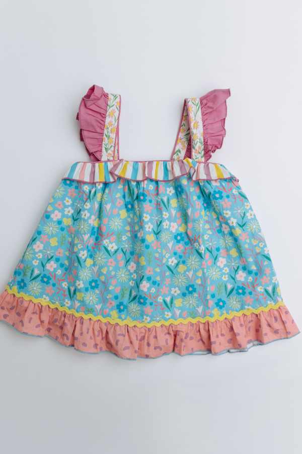  Matilda Jane Clothing Mint Plaid Tiered Easy As Pie A-Line  Dress - (4): Clothing, Shoes & Jewelry
